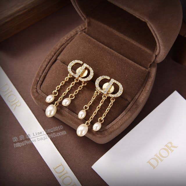 Dior飾品 2021新款DIOR迪奧字母耳釘耳環耳飾  zgd1212
